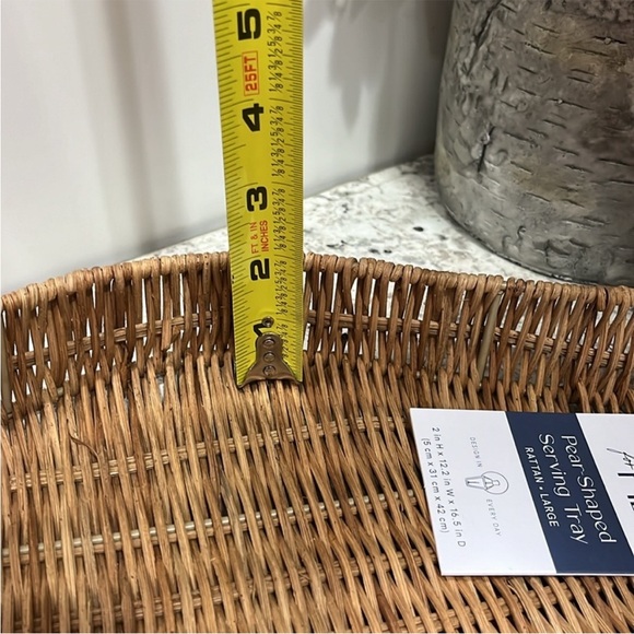 Pear Shaped Rattan Serving Tray 🌿🆕🌿 - Picture 7 of 10